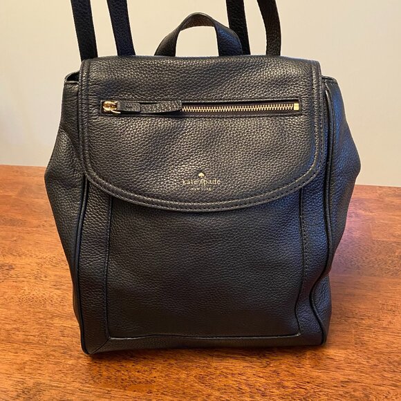 kate spade Handbags - Kate Spade Leather Backpack Black